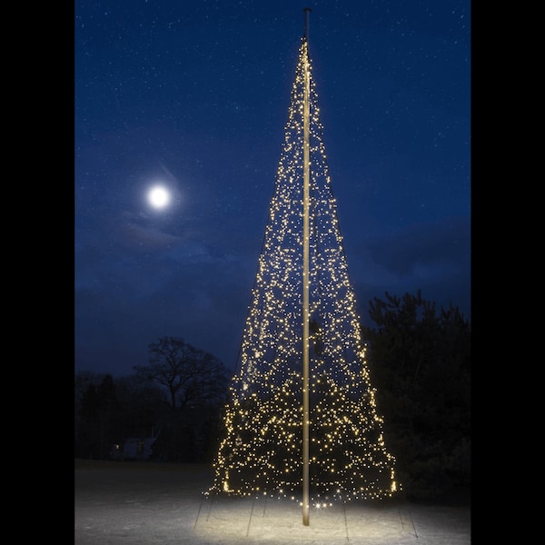 Global Flags Unlimited Fairybell Flagpole Christmas Tree Lights 33ft